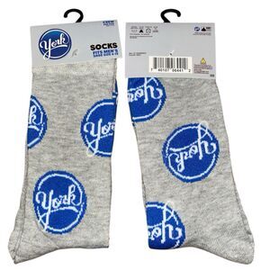 1x York Novelty Crew Socks Adult Set Size 6-12